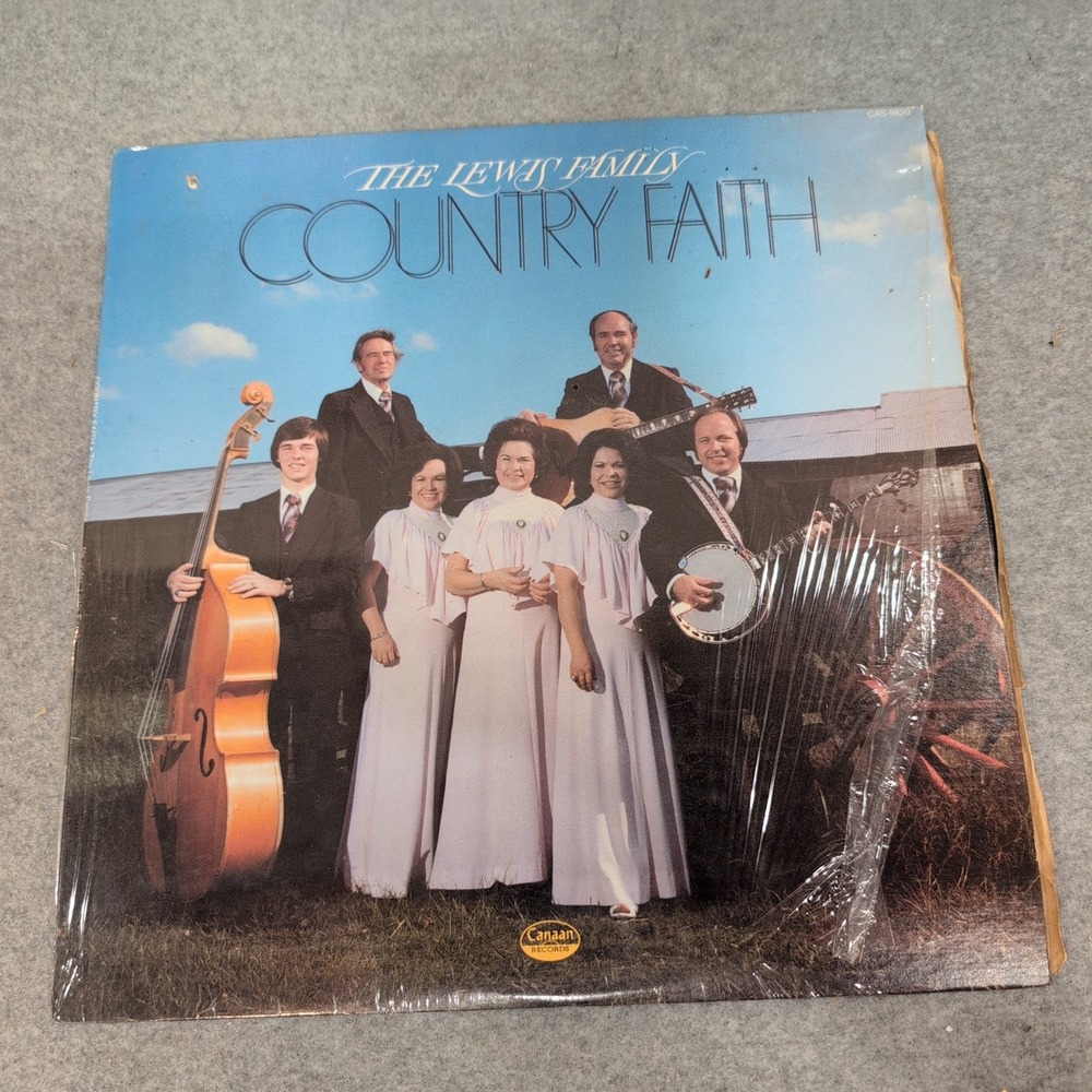 The Lewis Family Country Faith Vinyl LP Gospel Bluegrass Canaan Records CAS-9820